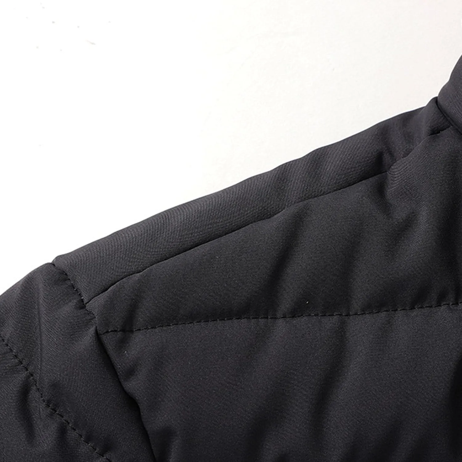 Men's Ultra Loft Filled Hooded Puffer Jacket Puffy Fleece Warm Lightweight Coat Winter Cotton Padded Jackets