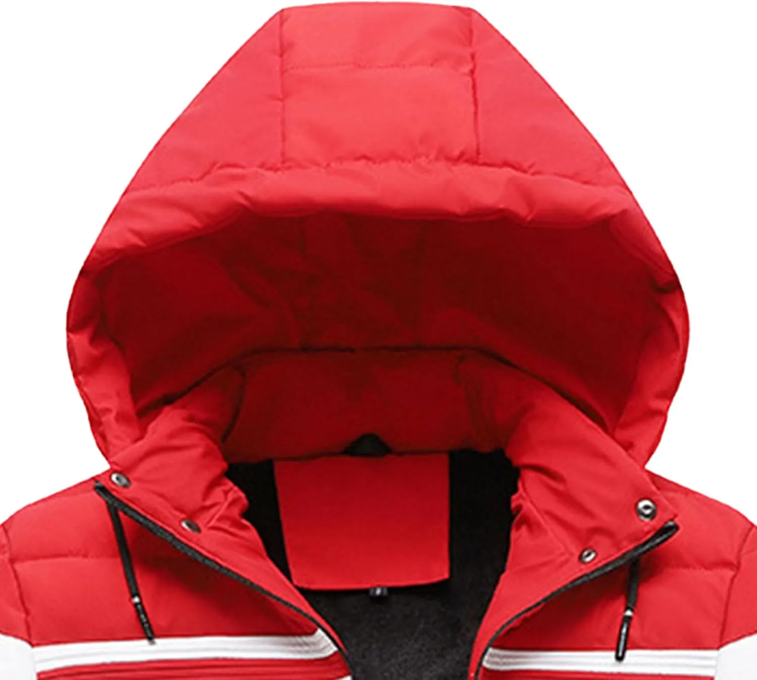 Men's Ultra Loft Filled Hooded Puffer Jacket Puffy Fleece Warm Lightweight Coat Winter Cotton Padded Jackets
