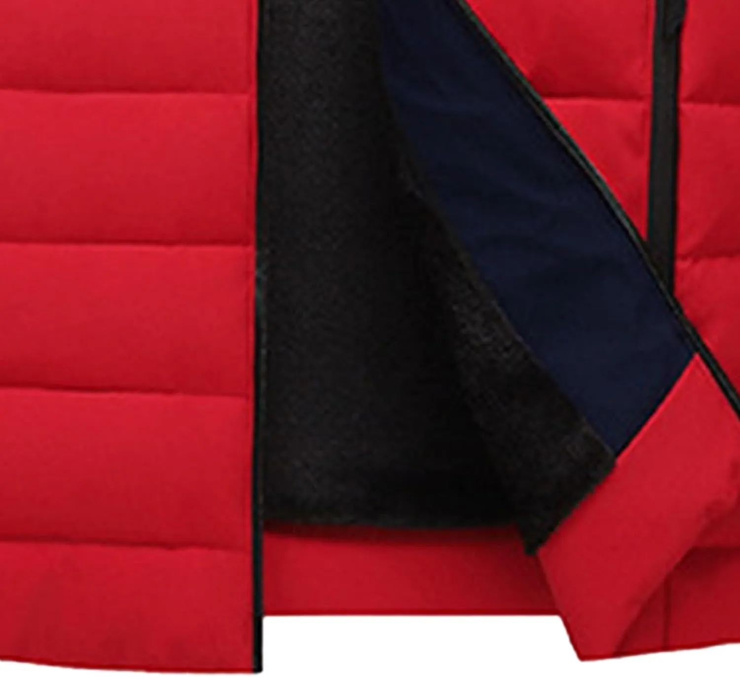 Men's Ultra Loft Filled Hooded Puffer Jacket Puffy Fleece Warm Lightweight Coat Winter Cotton Padded Jackets