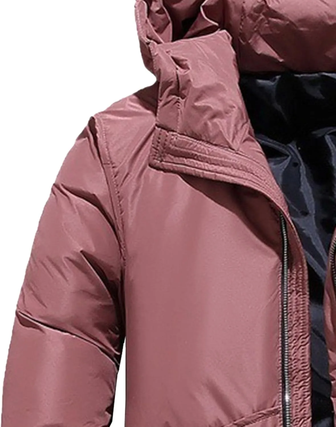 Mens Winter Cotton Padded Clothing Stylish Long Sleeve Hooded Down Coats Casual Outdoor Warm Puffer Jackets
