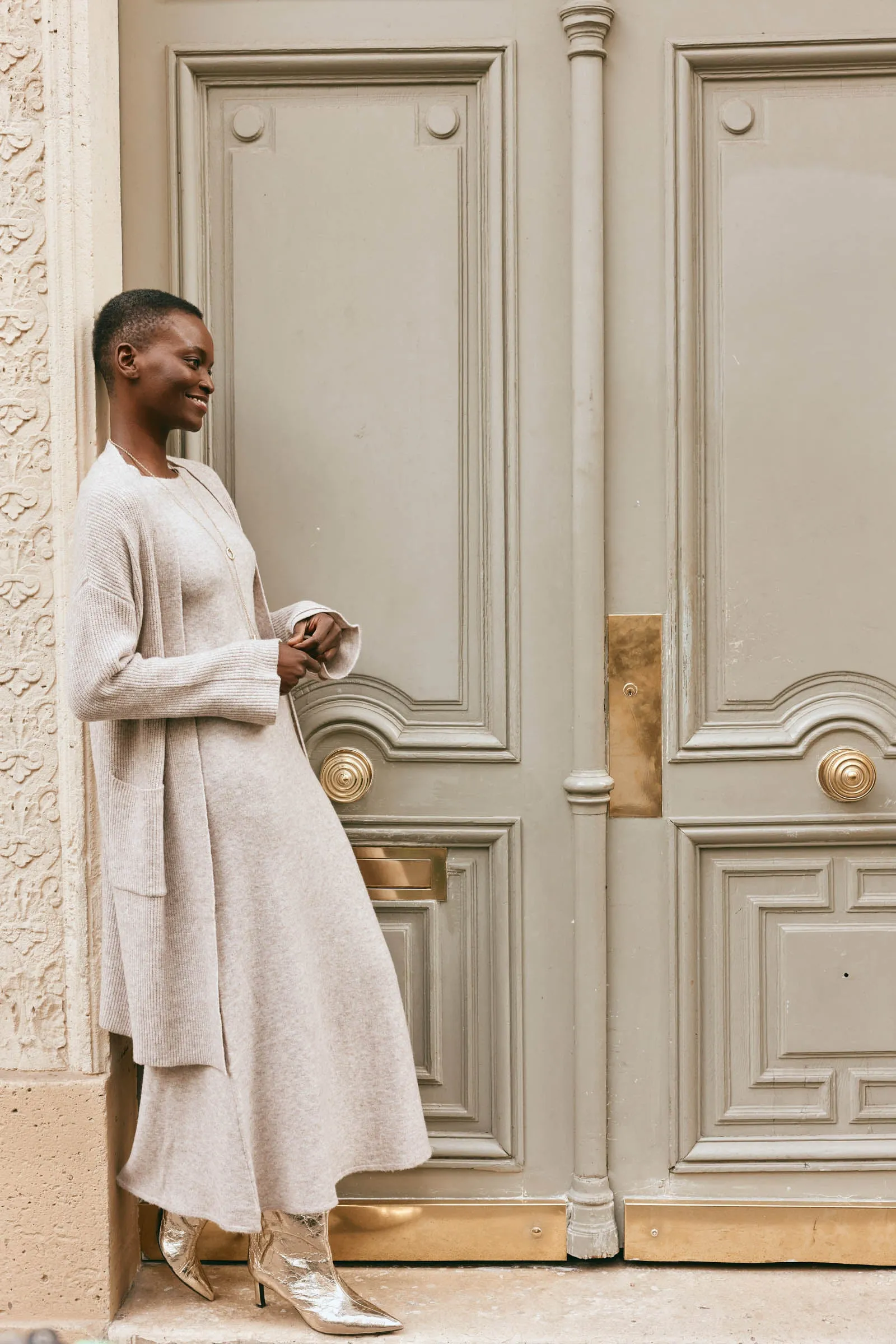 Merano Oversize Cardigan - Flax
