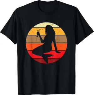 Mermaid Vibes and Vintage Sunset T-Shirt