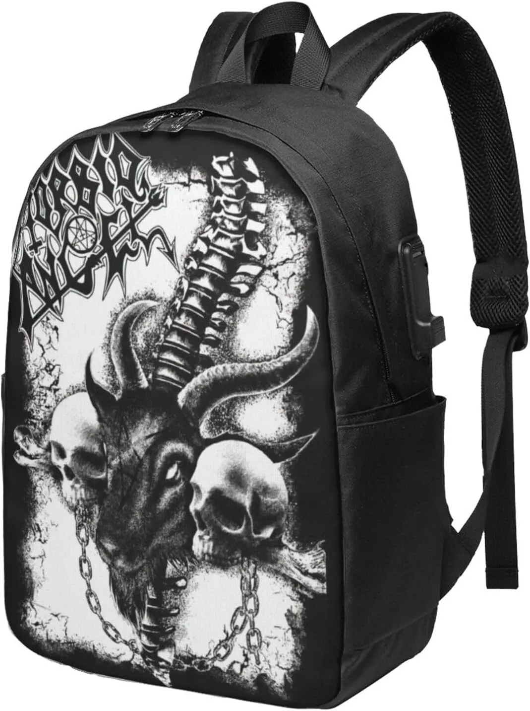 Morbid Metal Band Angel Laptop Backpack Large Travel Bags Unisex Adult Gym Bag Classic Business Backpack Notebook Bag Casual Daypack for Outdoor