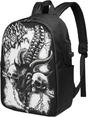 Morbid Metal Band Angel Laptop Backpack Large Travel Bags Unisex Adult Gym Bag Classic Business Backpack Notebook Bag Casual Daypack for Outdoor