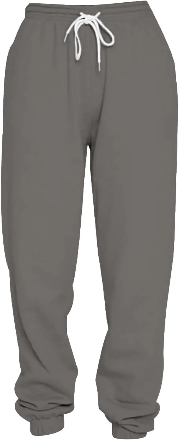 Muyise Fleece Lined Joggers for Women High Waisted Drawstring Thermal Sweatpants Workout Pants Running Pants with Pockets