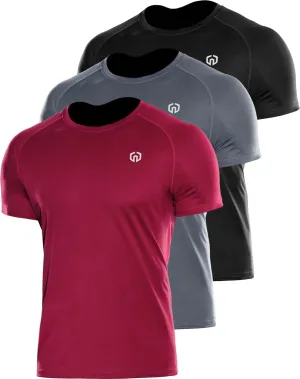 NELEUS Men's Dry Fit Athletic Running Shirt