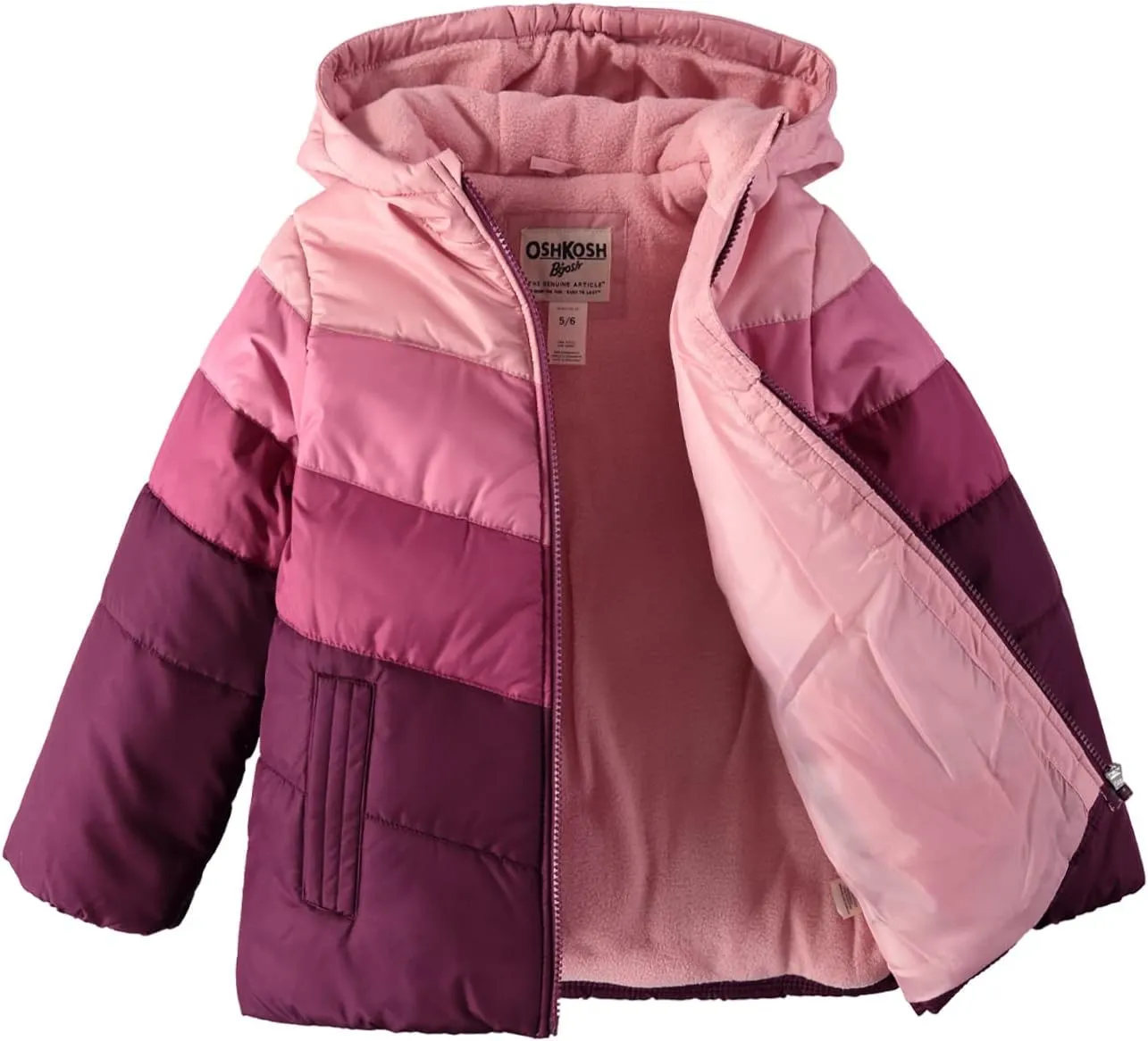 OshKosh B'Gosh Girls' Perfect Colorblocked Heavyweight Jacket Coat