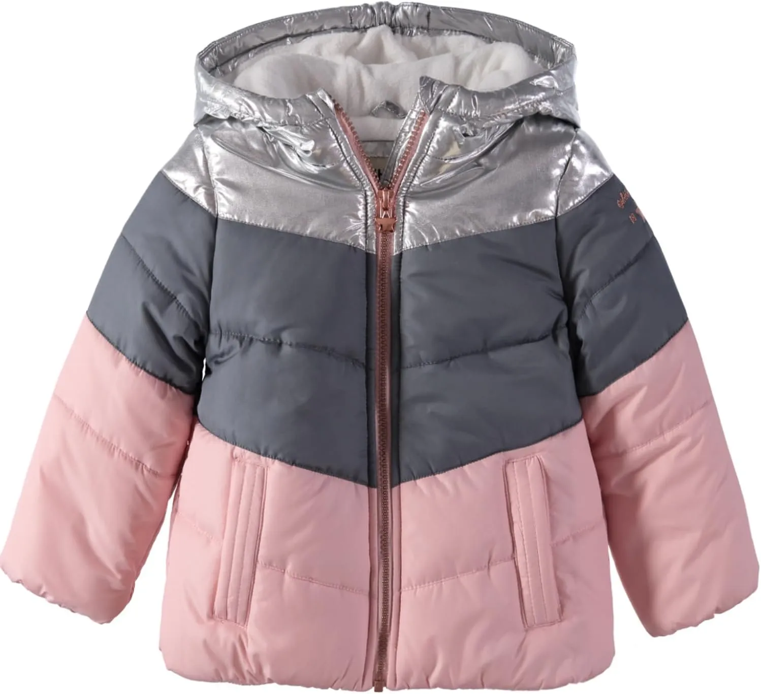OshKosh B'Gosh Girls' Perfect Colorblocked Heavyweight Jacket Coat
