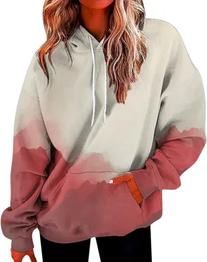 Oversized Hoodies for Women Fall Fashion 2024 Trendy Preppy Clothes y2k Hooded Sweatshirt With Pocket