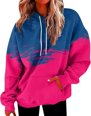 Oversized Hoodies for Women Fall Fashion 2024 Trendy Preppy Clothes y2k Hooded Sweatshirt With Pocket