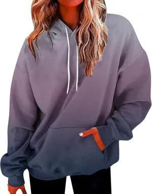 Oversized Hoodies for Women Fall Fashion 2024 Trendy Preppy Clothes y2k Hooded Sweatshirt With Pocket