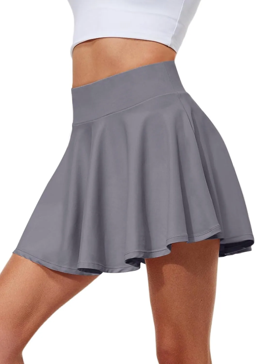 Pleated Tennis Skirts for Women High Waisted Golf Skorts Tummy Control Skirts with Shorts Pockets Lightweight
