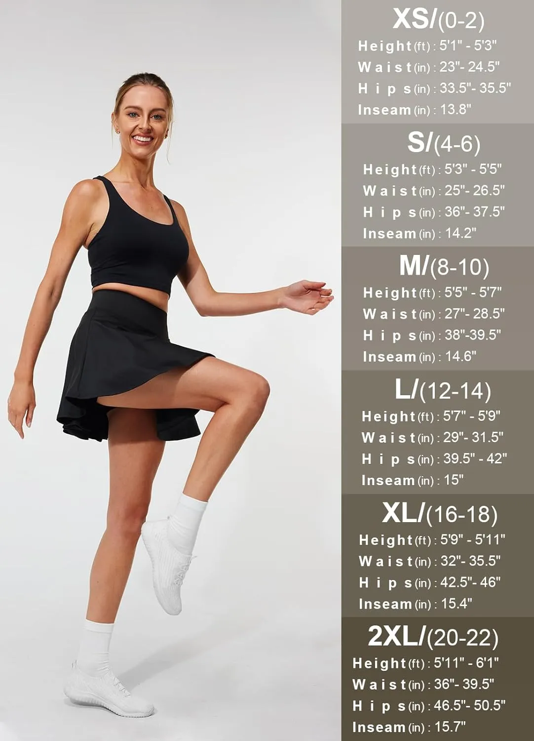 Pleated Tennis Skirts for Women High Waisted Golf Skorts Tummy Control Skirts with Shorts Pockets Lightweight