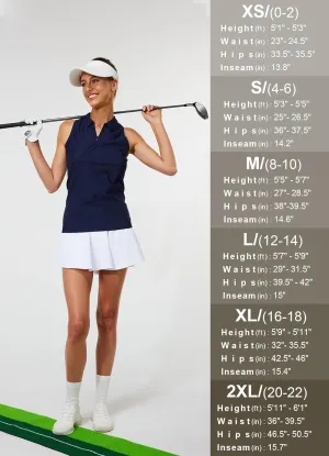 Pleated Tennis Skirts for Women High Waisted Golf Skorts Tummy Control Skirts with Shorts Pockets Lightweight
