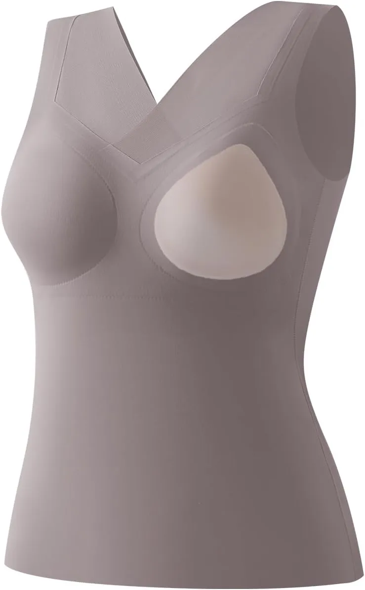 Post Surgery Mastectomy Camisole with Prosthesis Pockets, Women's Recovery Tank Top