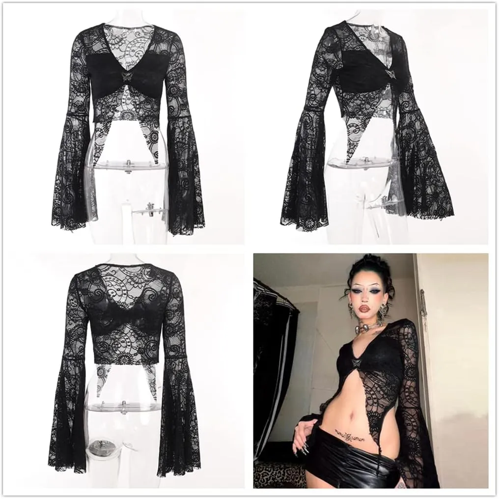 Punk Shrug for Women or Teen Girls Gothic Goth Crop Top