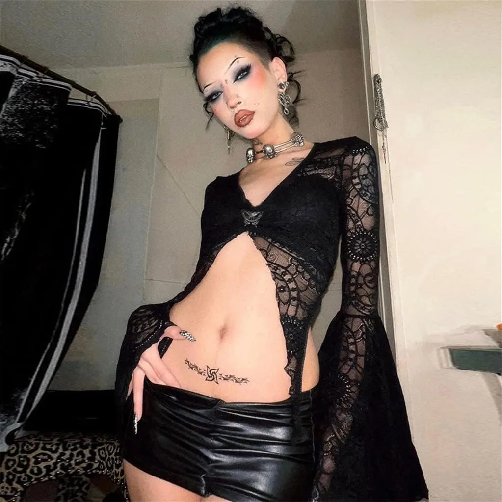 Punk Shrug for Women or Teen Girls Gothic Goth Crop Top