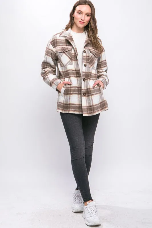 Sherpa Lined Mocha Shacket