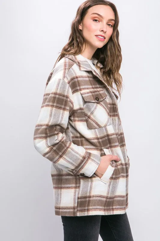Sherpa Lined Mocha Shacket