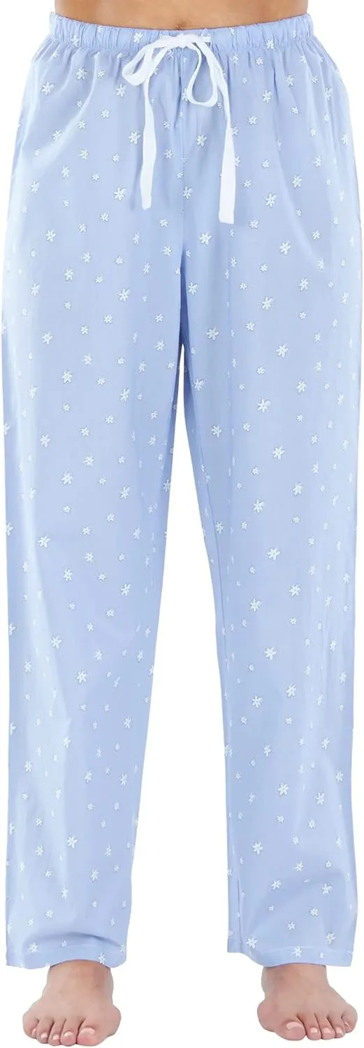 Sleepyheads Women's Sleepwear Poplin Cotton Short Sleeve Button Up Top Pajama Set