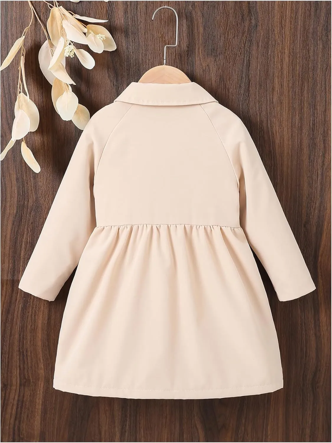 SOLY HUX Toddler Girl's Double Breasted Long Sleeve Trench Coat Teddy Lined Outerwear Winter Pea Coats