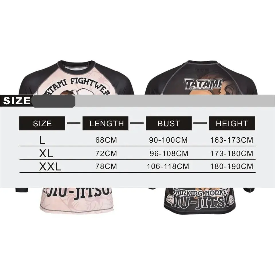 Tatami - Samurai Panda -  Long Sleeve BJJ Compression Shirt / Rash Guard