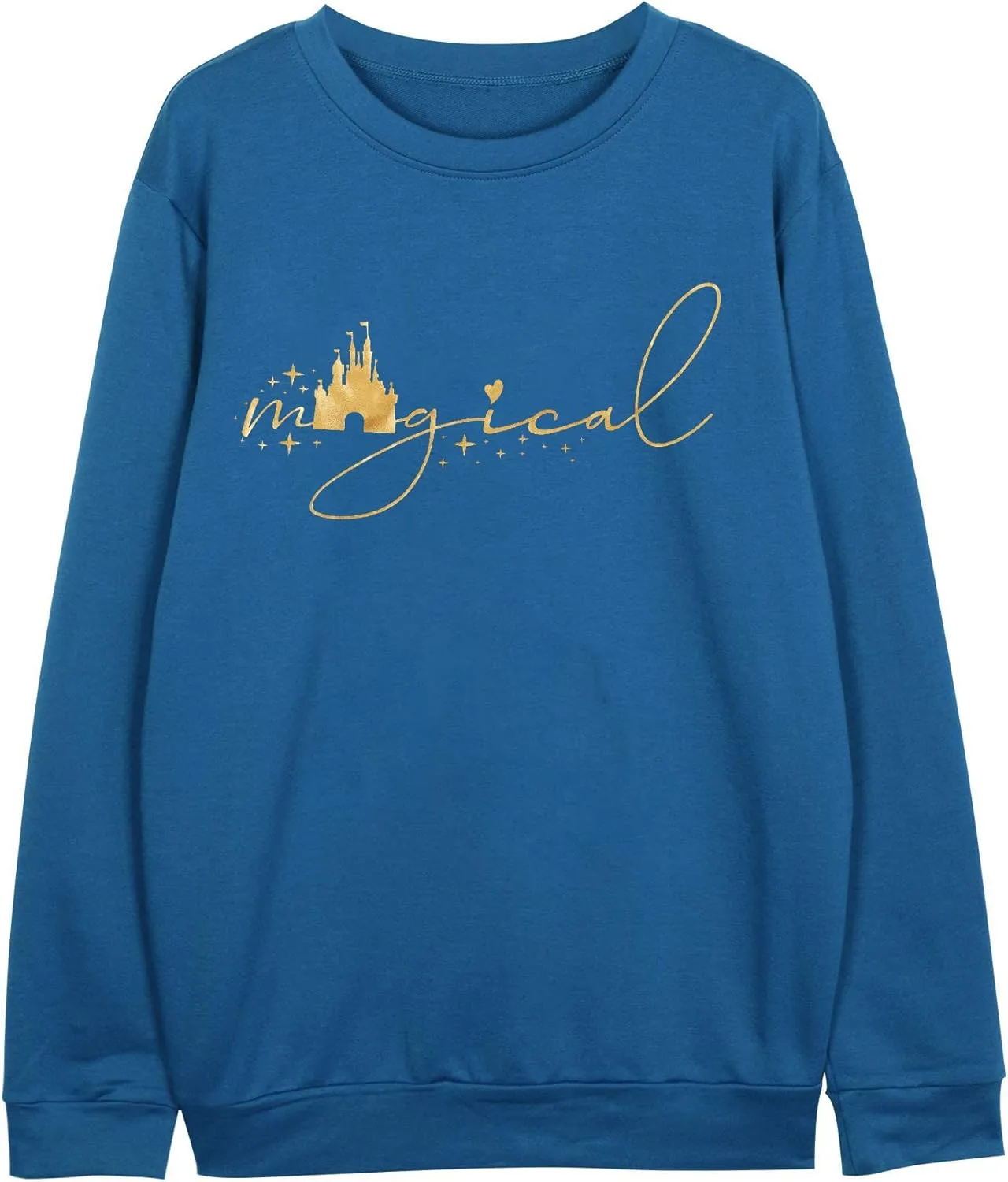 UNIQUENOE Magic Kingdom Sweatshirts For Women Magical Tshirt Family Vacation Tee Castle Graphic Short Sleeve Tops