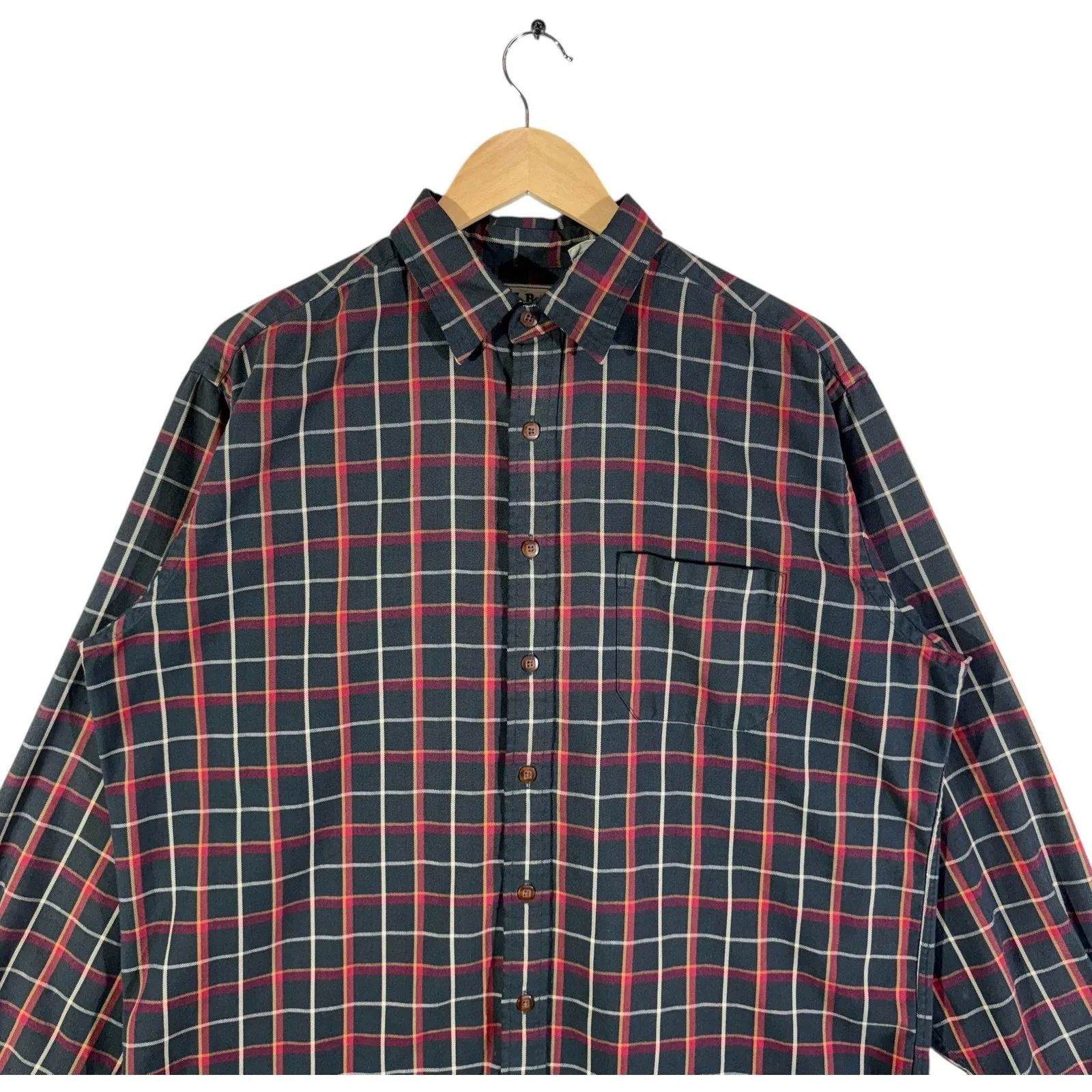 Vintage L. L. Bean Striped Button-Up Flannel