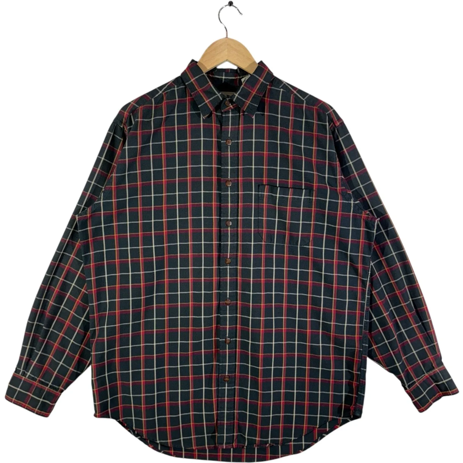 Vintage L. L. Bean Striped Button-Up Flannel