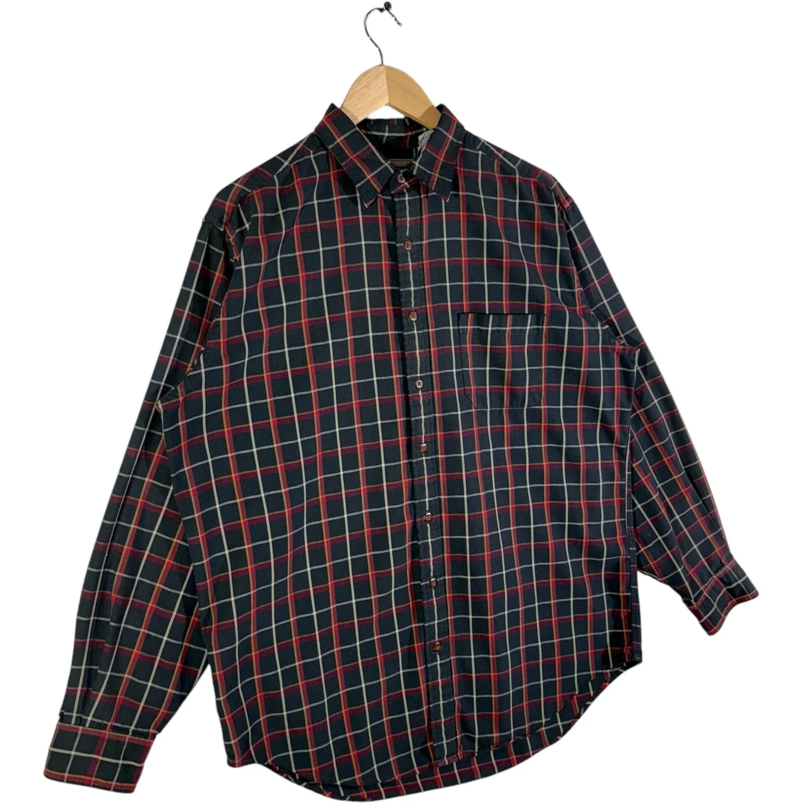 Vintage L. L. Bean Striped Button-Up Flannel