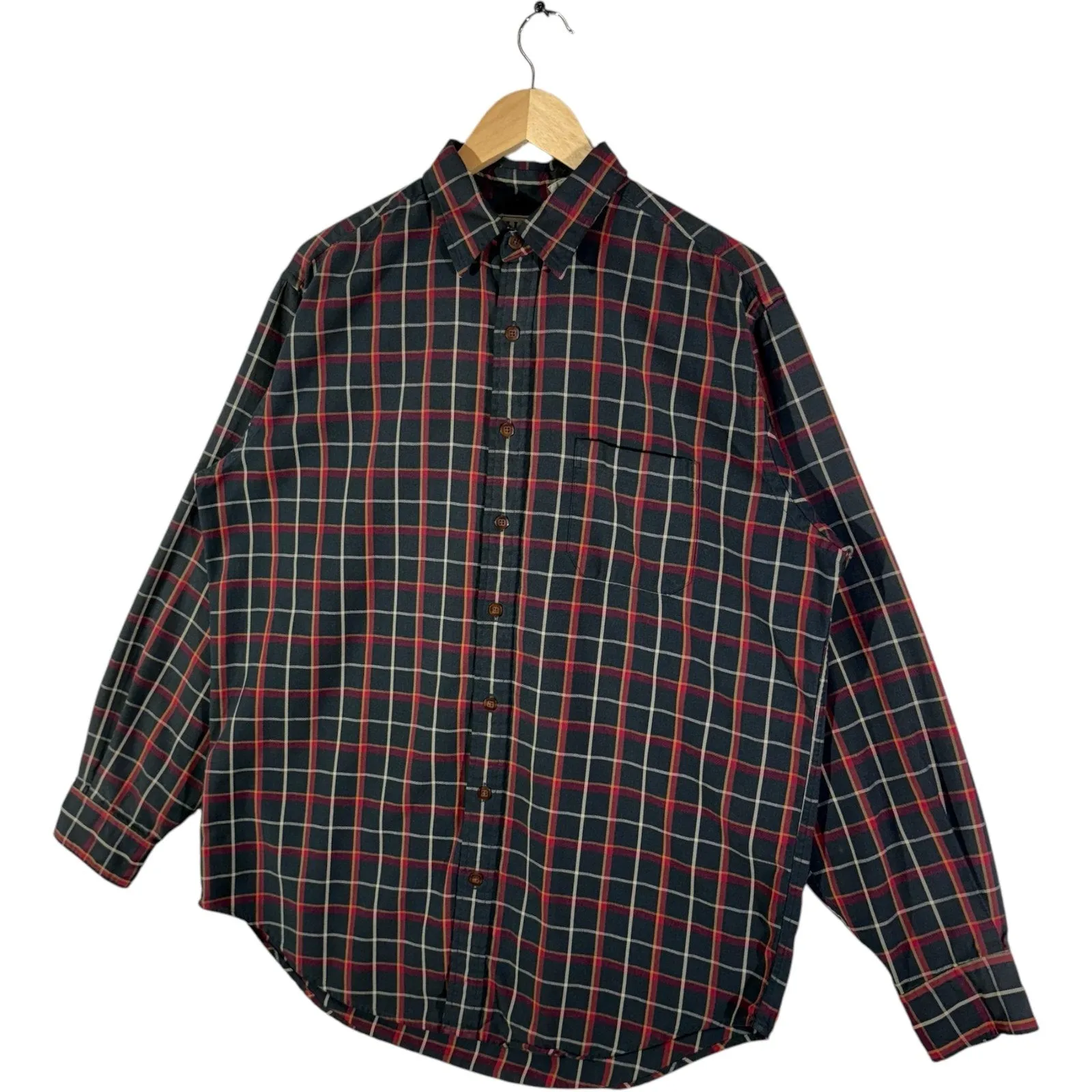 Vintage L. L. Bean Striped Button-Up Flannel