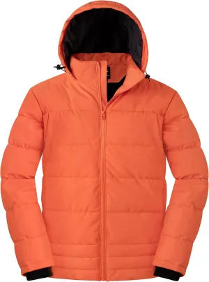 wantdo Men's Thicken Puffer Jacket Padded Waterproof Warm Winter Coat with Hood