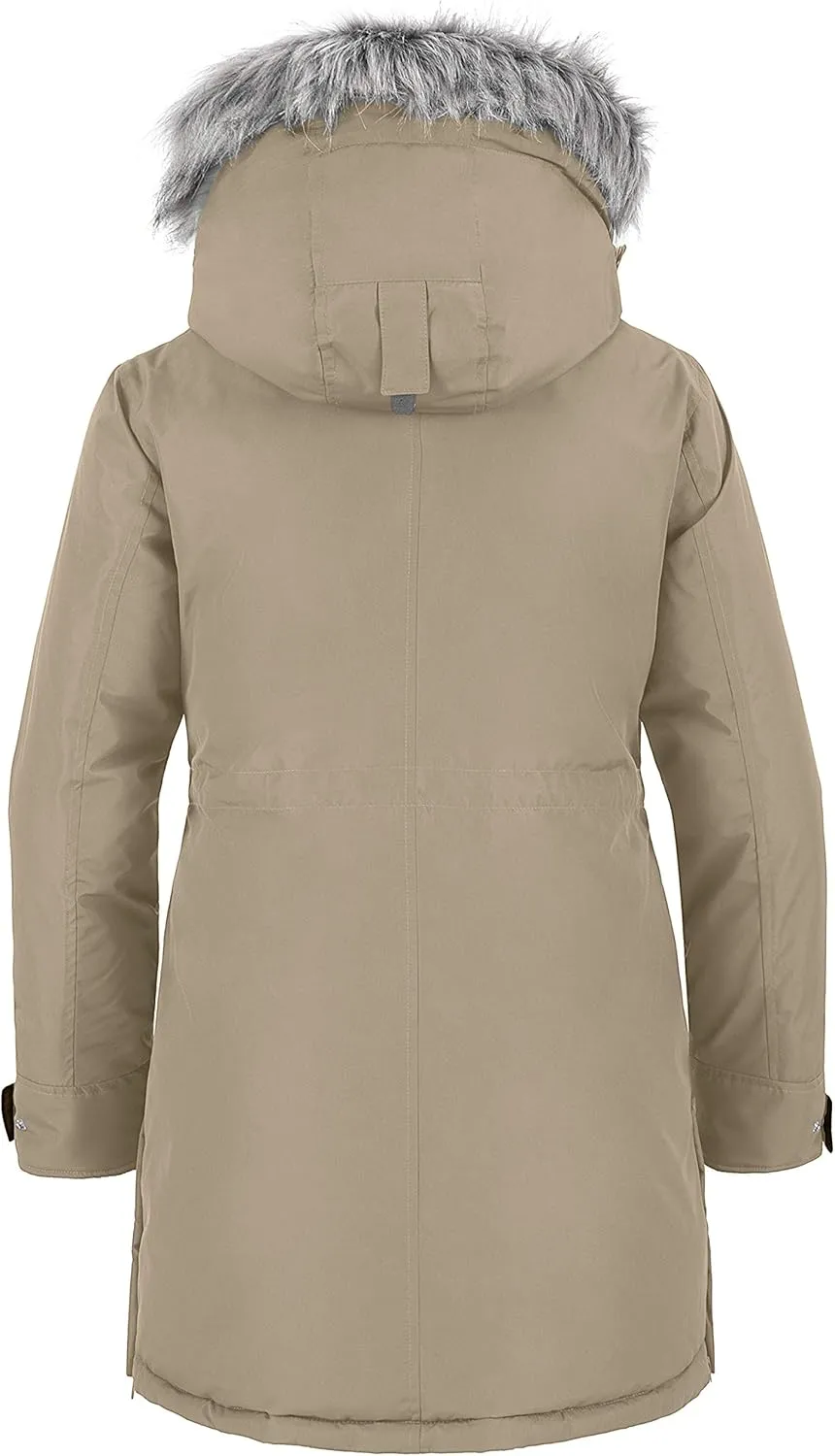 wantdo Women's Hooded Winter Coat Waterproof Warm Long Puffer Jacket Parka