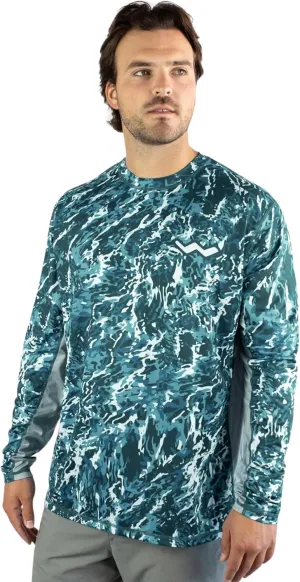 WindRider UPF 50  Sun Protection Long Sleeve Shirts for Men  Rash Guard Mens Swim Shirt for Fishing Swimming & Outdoor Fun
