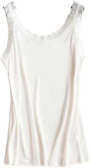 Women Silk Camis Lace Camisoles Bottoming Shirt