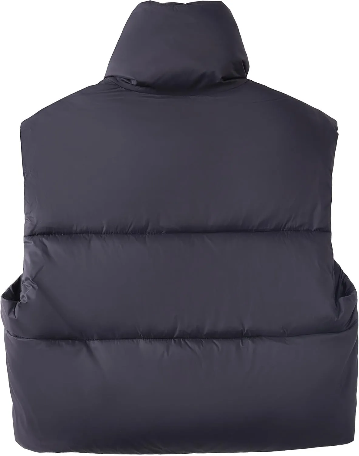 Women's Cropped Puffer Vest Winter Padded Vest Lightweight Zip Crop Puffy Gilet