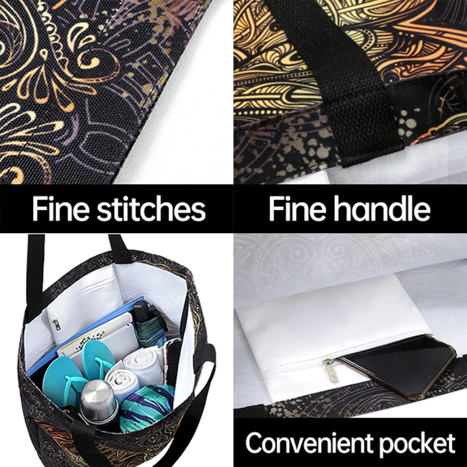 Womens Extra Large Shoulder Grocery Tote Bag, Highland Cow Flower Sunflower Canvas Durable Daily Handle Bag Reusable for Gym Yoga Weekender Picnic Beach Travel Kitchen Market Shopping