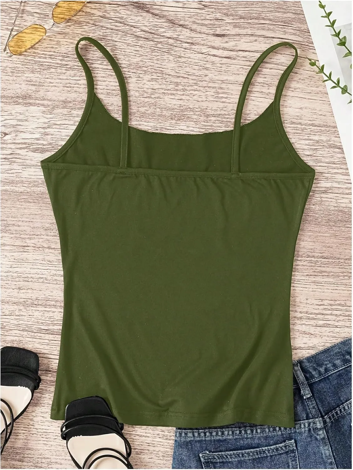 Women's Eye Print Gothic Cami Tops Y2K Spaghetti Strap Sleeveless Camisole Top