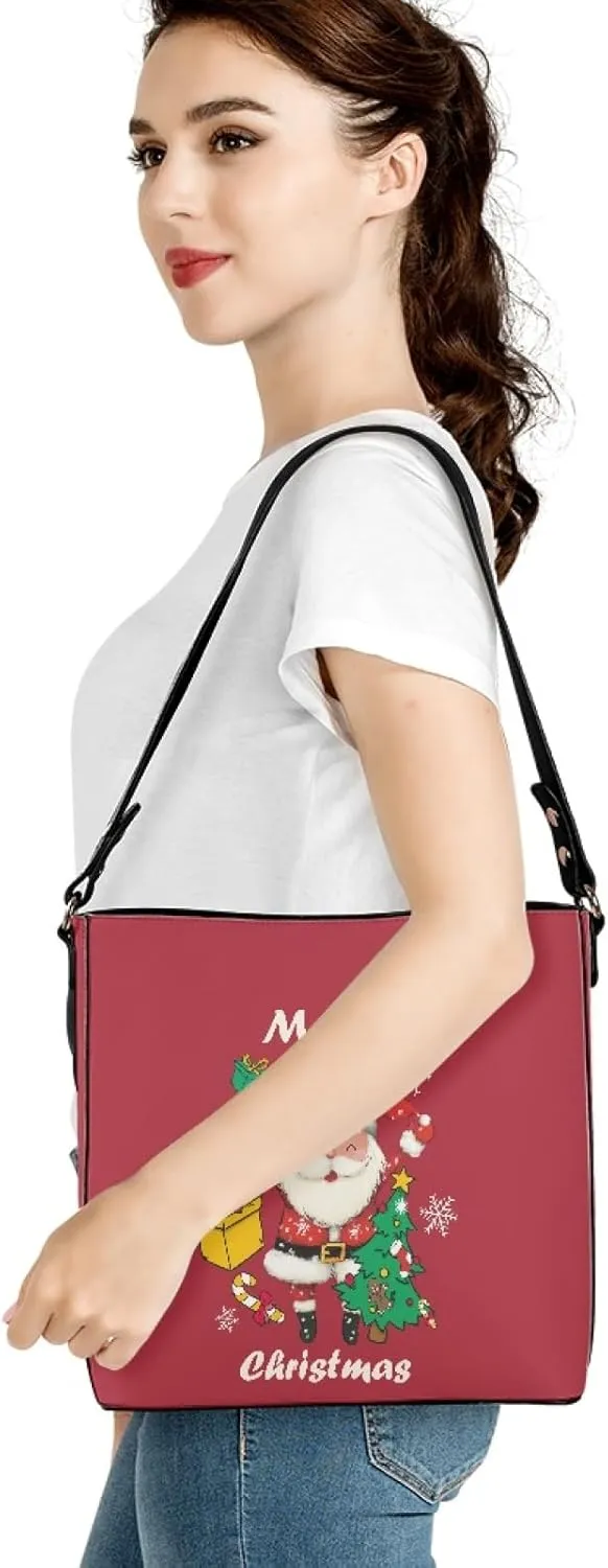 Women's Handbag Leather Tote Shoulder Bucket Bags Crossbody Top-handle Bag