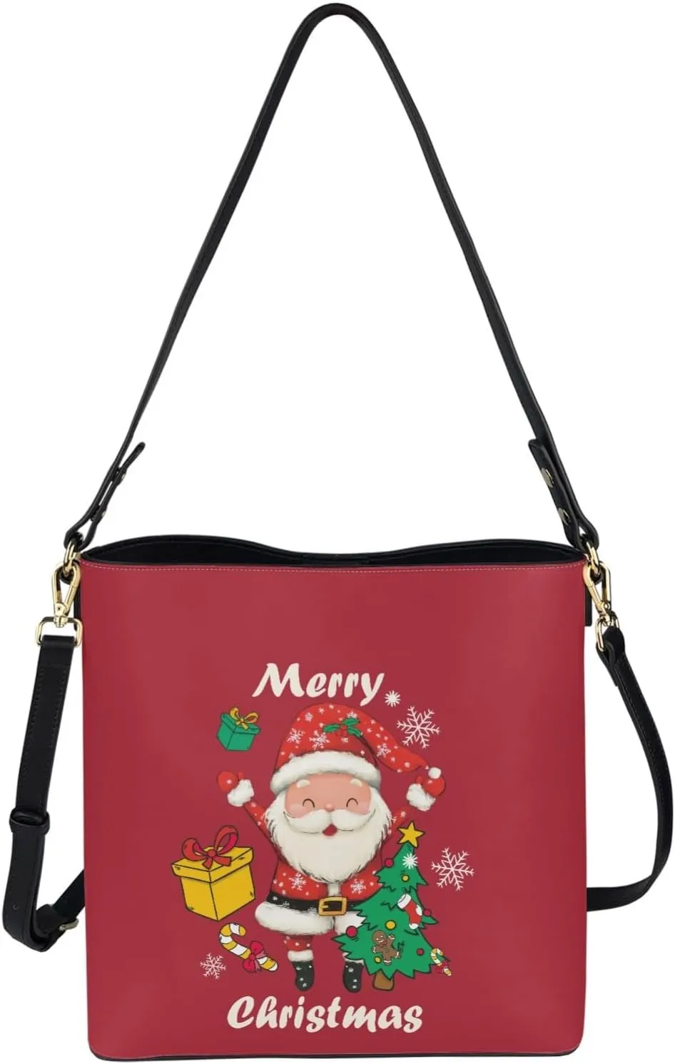 Women's Handbag Leather Tote Shoulder Bucket Bags Crossbody Top-handle Bag