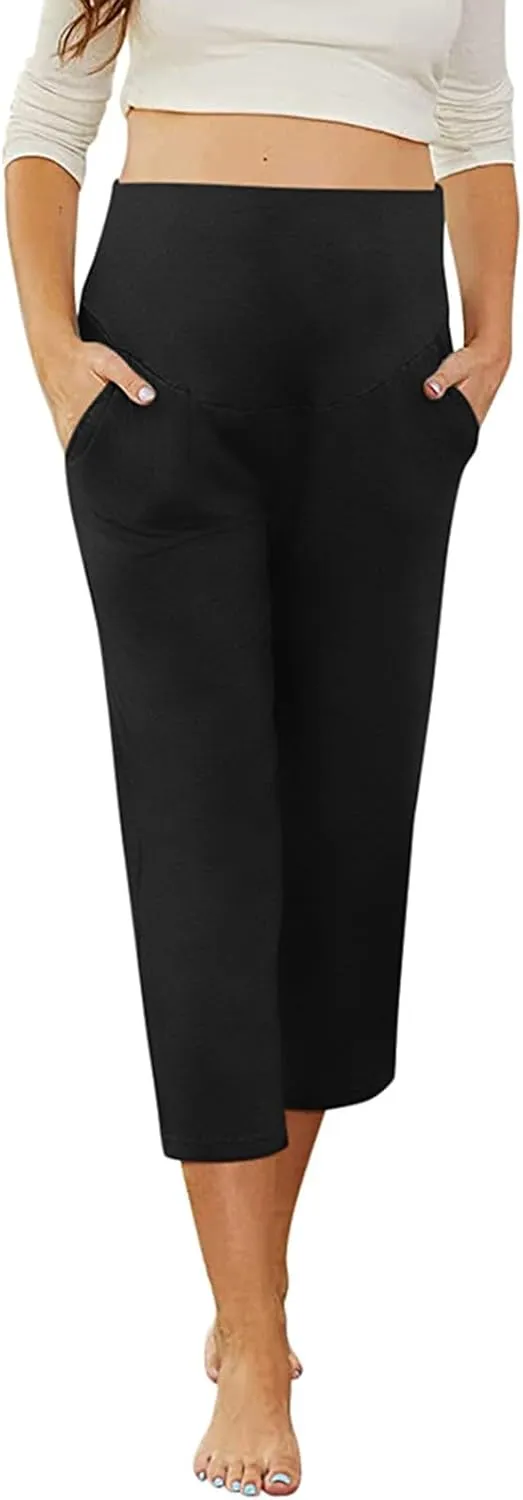 Womens Linen Blend Summer Casual Loose Palazzo Lounge Pants Low Waist Bootcut Plus Size Trousers Beach