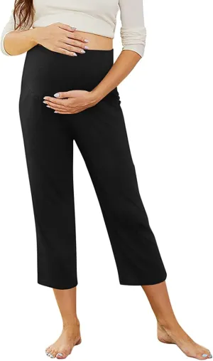 Womens Linen Blend Summer Casual Loose Palazzo Lounge Pants Low Waist Bootcut Plus Size Trousers Beach