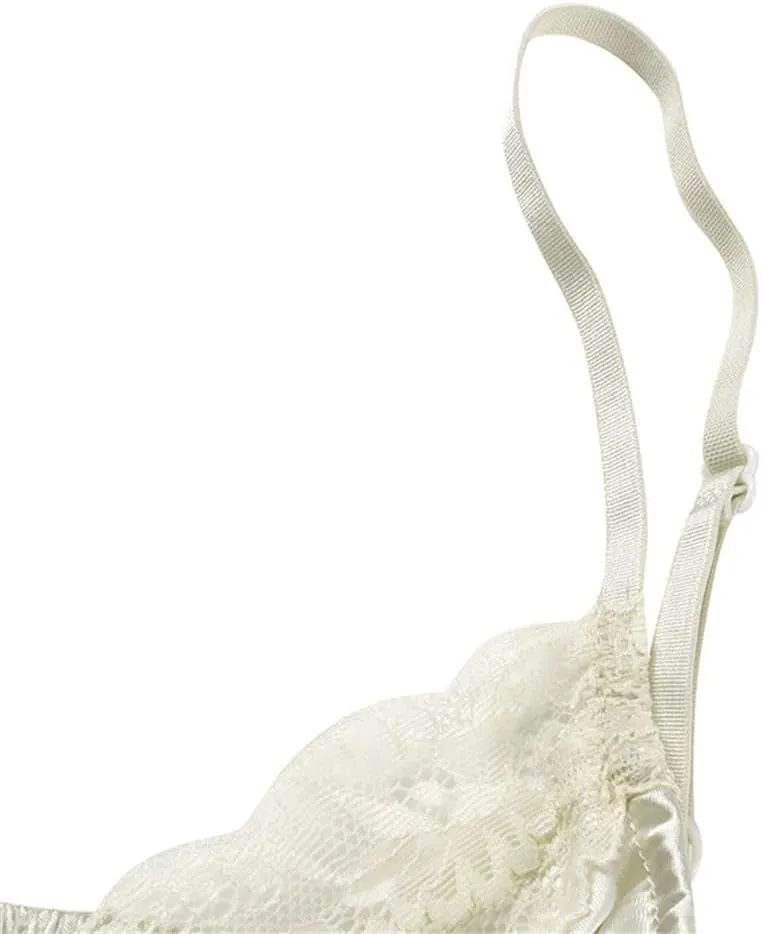 Women's Solid Color Casual V-Neck Lace Hollow Satin Home Camisole Top