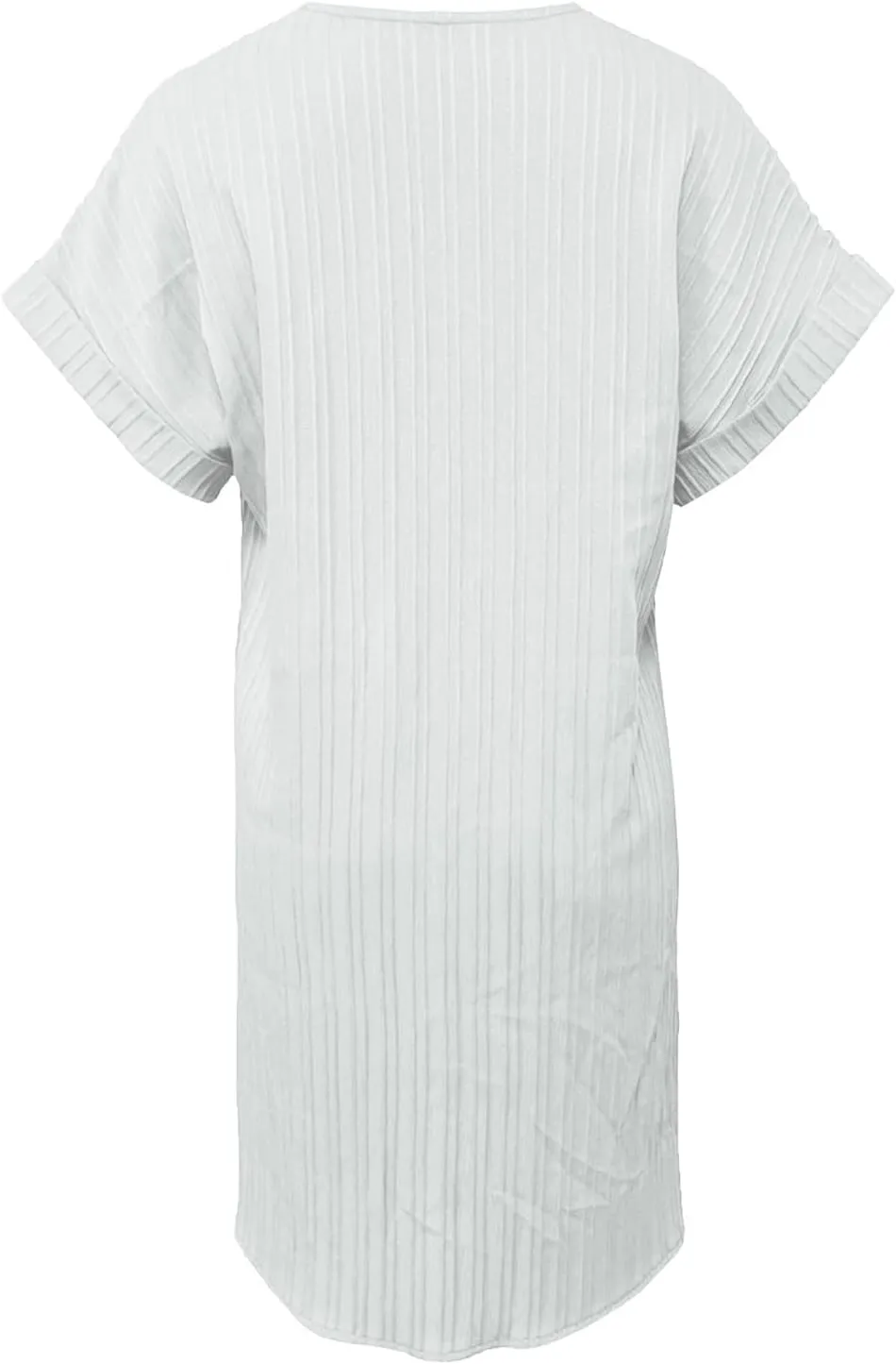 Womens Summer Shirt Dress Short Sleeve A Line Shift Dress Casual Loose Fit Beach Sundress Shirt Tunic Dresses with Pockets