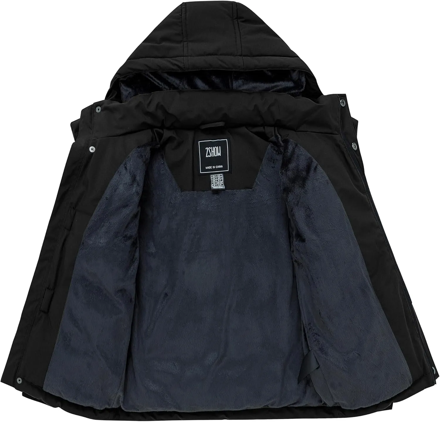 ZSHOW Boy's Warm Winter Coat Soft Fleece Jacket Waterproof Snow Coat