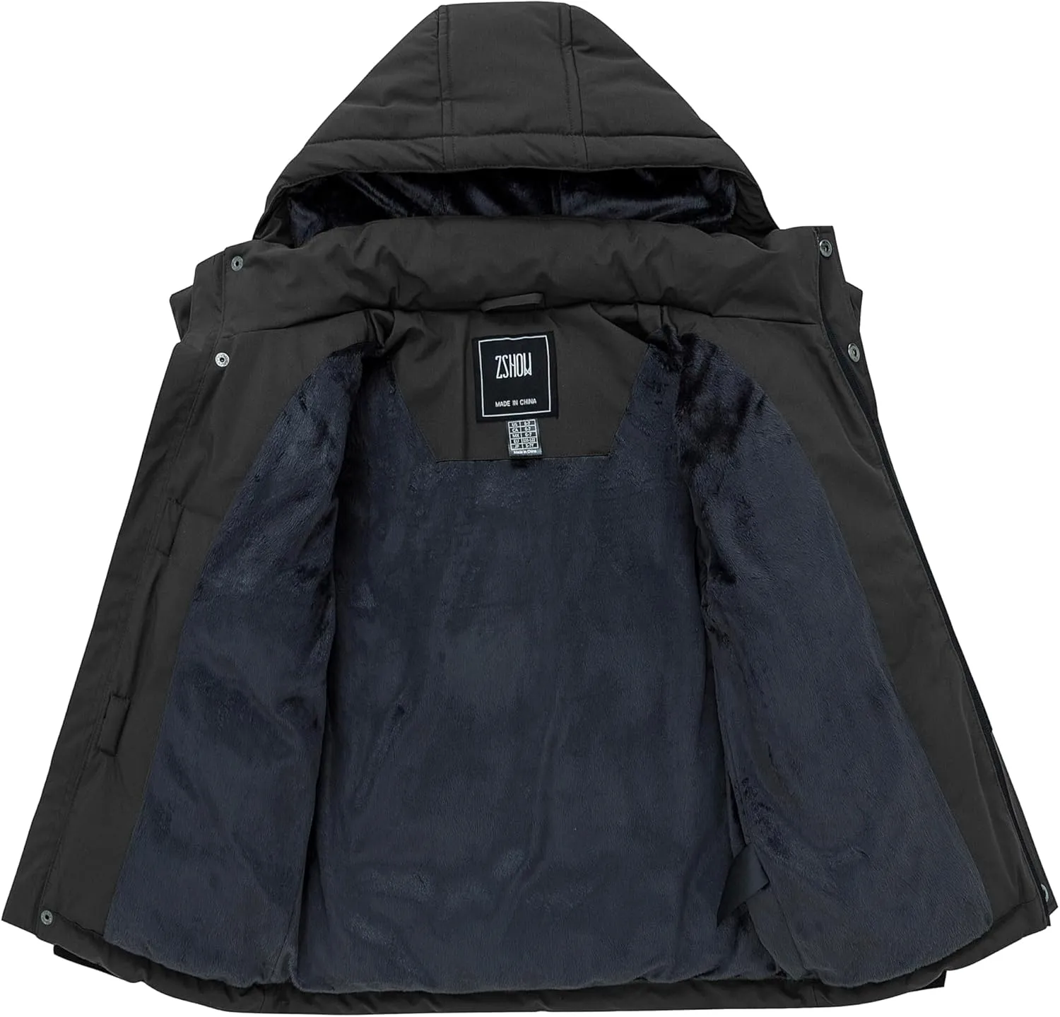ZSHOW Boy's Warm Winter Coat Soft Fleece Jacket Waterproof Snow Coat