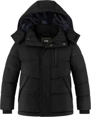 ZSHOW Boy's Warm Winter Coat Soft Fleece Jacket Waterproof Snow Coat