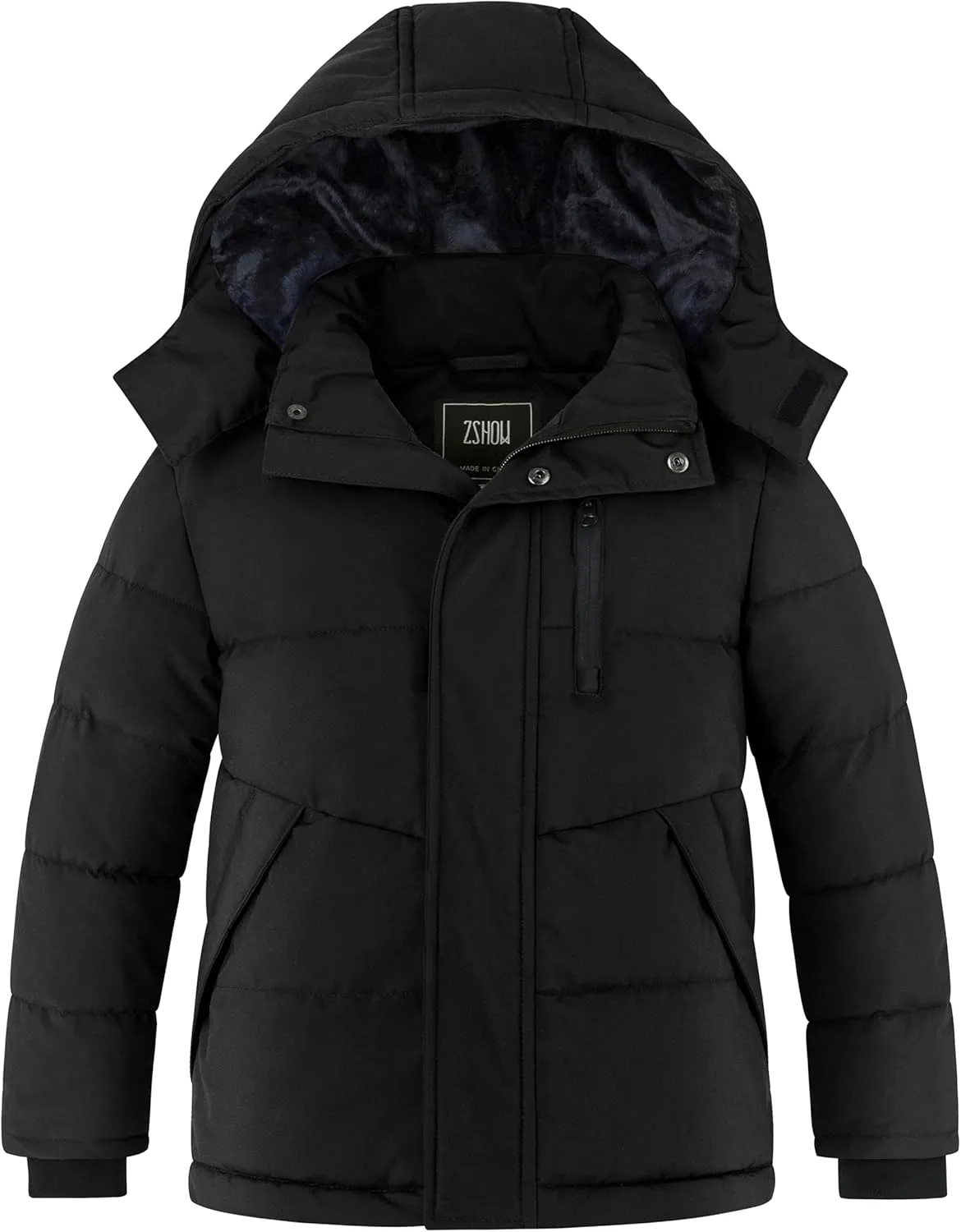 ZSHOW Boy's Warm Winter Coat Soft Fleece Jacket Waterproof Snow Coat